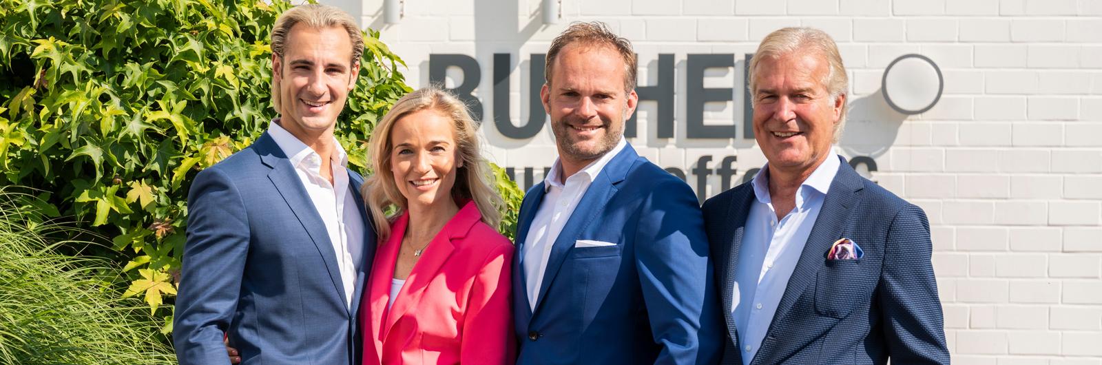 Mit der 3. Generation im Rennen Portrait der Familie